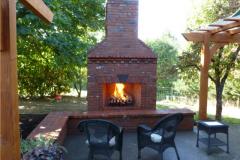 Brick Wood Burning Fireplace Oregon