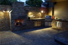 Outdoor Fireplace and Cook Center in Portland Oregon