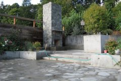 Slate Outdoor Fireplace and Patio in Portland Oregon